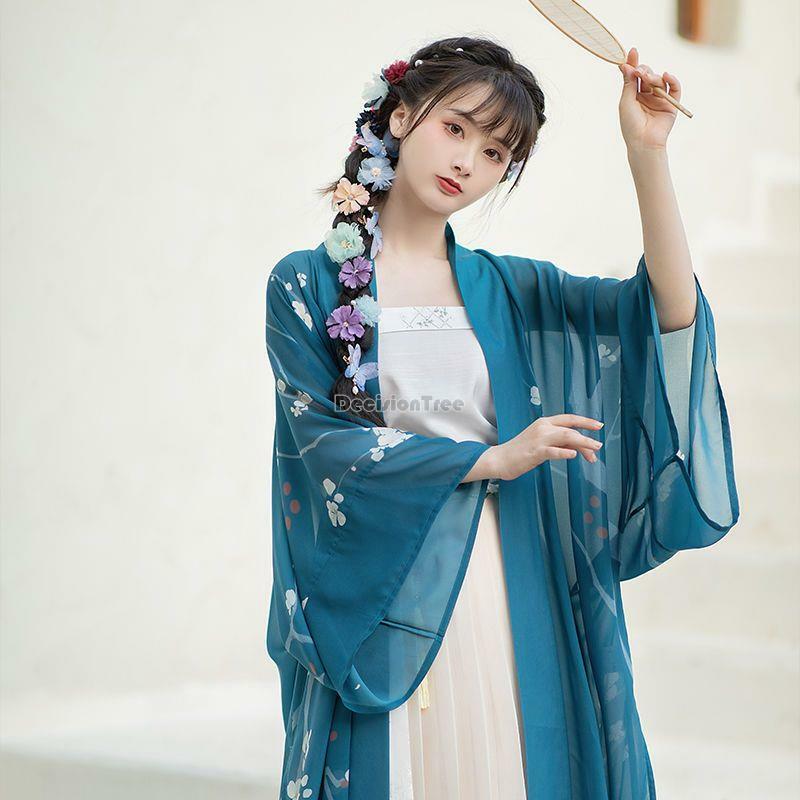 2023 китайский старинный стиль женский многоцветный жилет без рукавов вышивка цветок Улучшенная женская летняя нижняя одежда hanfu s705