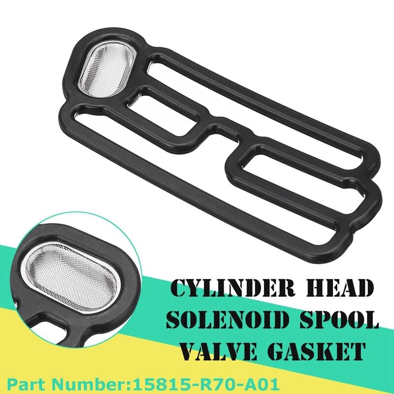 자동차 실린더 헤드 솔레노이드 밸브 개스킷 필터, 혼다 VTEC 시스템 밸브 커버 개스킷, 자동차 액세서리, 15815-R70-A01