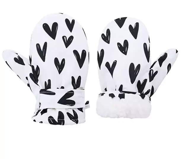 1 шт. водонепроницаемые ветрозащитные лыжные Зимние перчатки для детей малышей Мультяшные утепленные флисовые теплые зимние детские перчатки для девочек и мальчиков