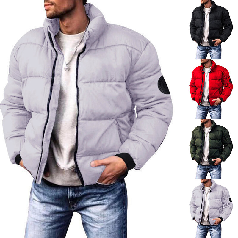 Winter Men Coats Full Sleeve Jacket Long Sleeve Office Outwear Party Soft Softshell Sports Easy Care Zip Thicken