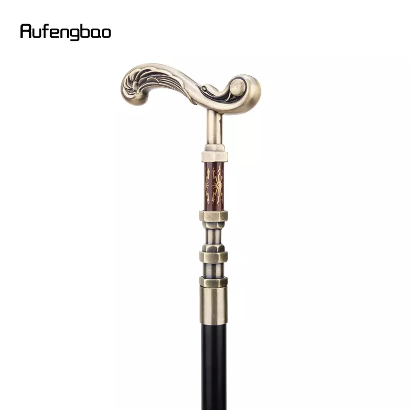 Golden Flower Single Joint Fashion Walking Stick Decorative Vampire Cospaly Party Walking Cane Halloween Crosier 93cm