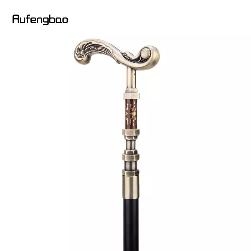 Golden Flower Walking Stick Decorative Vampire Cospaly Vintage Party Fashionable Walking Cane Halloween Crosier 93cm