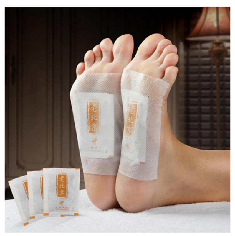 50pcs Ginger Foot Patch Slimming Detoxification Artemisia Argyi Bamboo Vinegar Ginger Foot Pads Beauty Slimming Feet Care Patch
