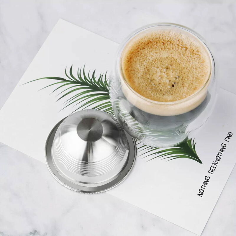 Icafilas Rvs Herbruikbare Vertuo Koffie Capsule (G1) Voor Nespresso Vertuoline Koffie Machine