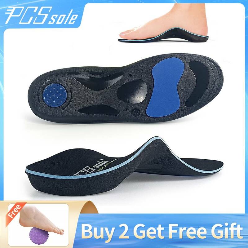 PCSsole Orthopedic Insoles for Flat Foot Arch Support Plantar Fasciitis Feet Medical Insoles for Men/Women Gel Insoles for Shoes
