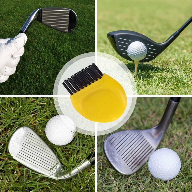 Escova portátil do Golf Club com Groove Sharpening Tool, Múltiplo Uso Cleaner Tool, Tamanho do bolso