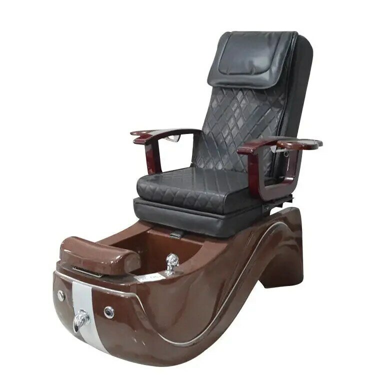 Black nail salon furniture high back massage chairs pedicure chair for sale
