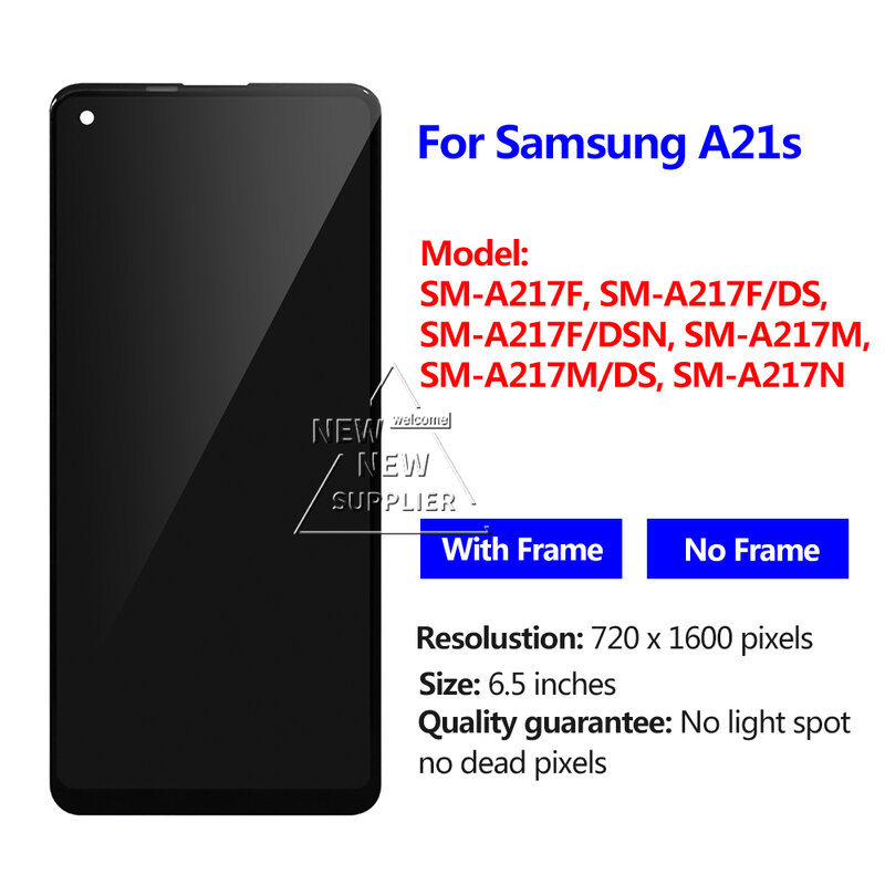 100% Getest Display Met Digitizer Touchscreen Voor Samsung A 21S Lcd SM-A217F A217f/Ds A 217M A 217M/Ds A217n Assemblage Vervanging