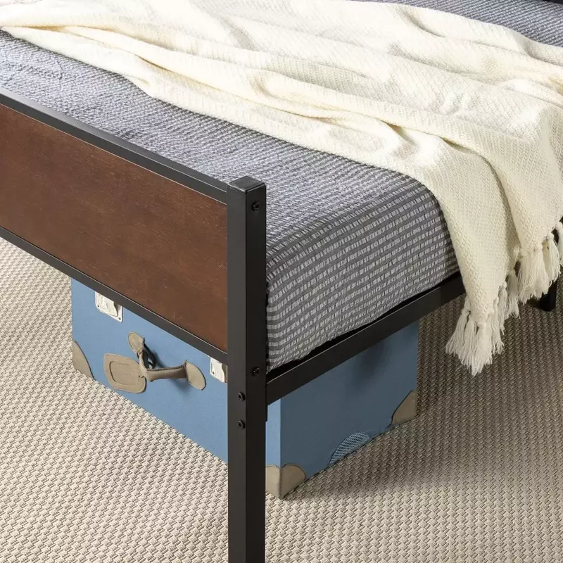 โครงเตียงทัคเกอร์35 "โครงเตียงทำจากไม้ไผ่และโลหะโครงเตียงโลหะแข็งแรงทนทานแข็งแรงทนทานมาก