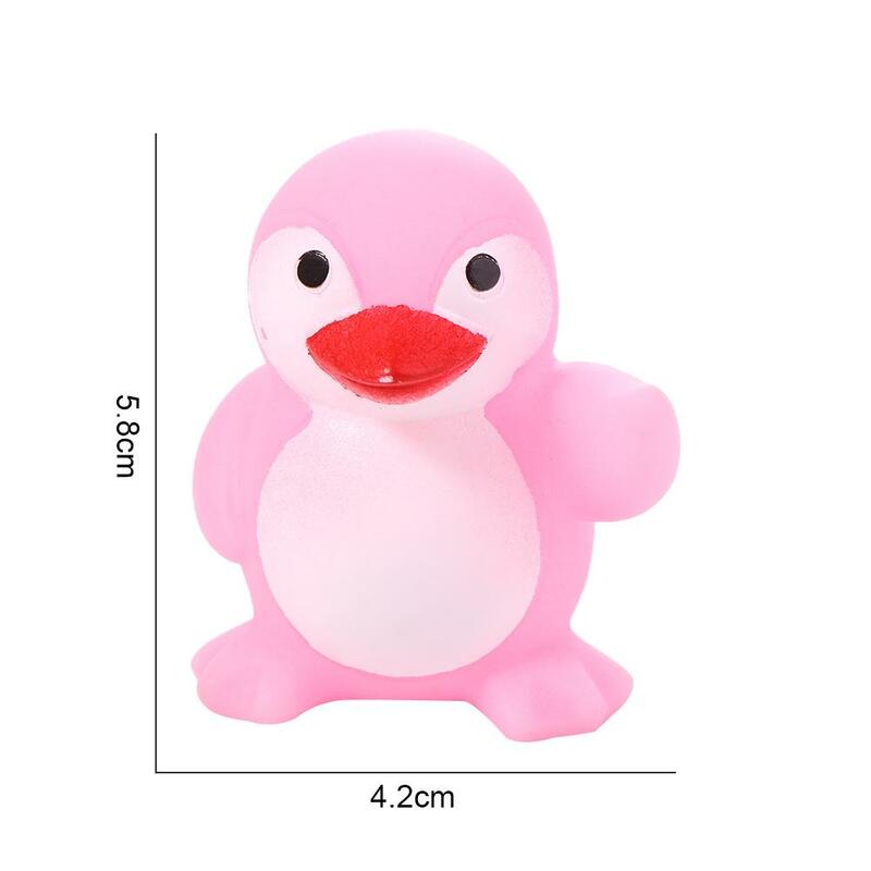 Carino per bambini colorato spremere bambini animali nuoto giocattoli per l'acqua giocattoli da bagno per bambini galleggiante doccia giocattolo giocattoli da bagno