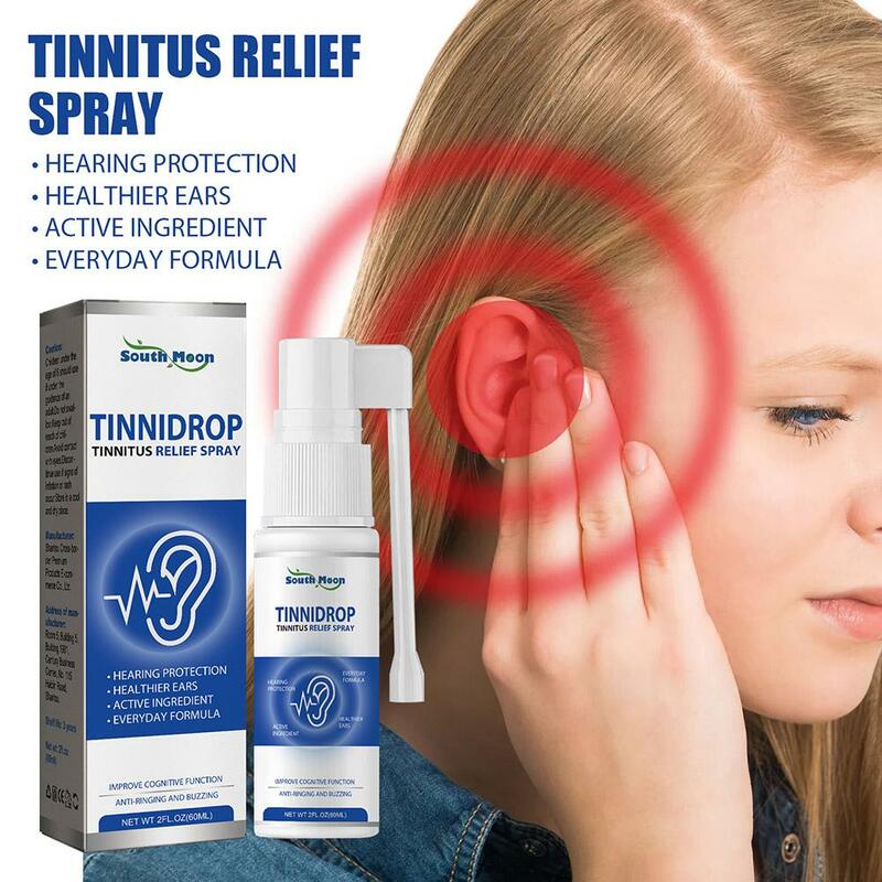 Tinnidrop tinnitus Reliefスプレー、耳リストドロップ、クリームイヤーッシュ、健康ケアワックス、60ml、3個