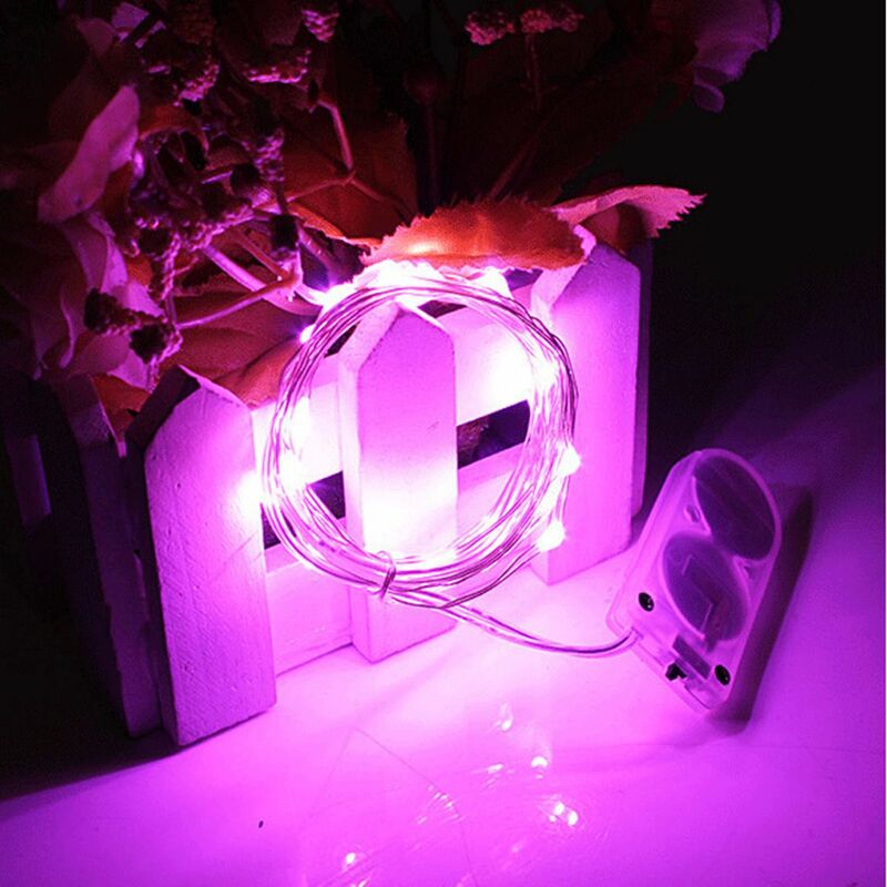 Waterproof 2M 20LEDs Button Battery Operated String Fairy Lights For Party
