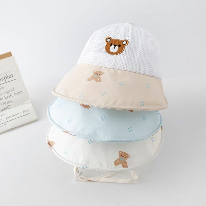 Topi pelindung matahari kartun lucu, topi pelindung UV kasual lidah bebek musim panas, topi Visor tipis luar ruangan