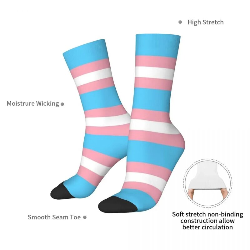Трансгендер флаг ЛГБТ гордости носки Harajuku Высокое качество чулки всесезонные длинные носки аксессуары для мужчин женщин Подарки