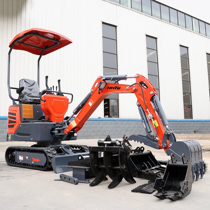 Chinese 1000 Kg 1 Ton 2 Ton 3 Ton Top Quality Hydraulic Small Digger  Crawler Mini Excavator Factory Delivery Can Customization