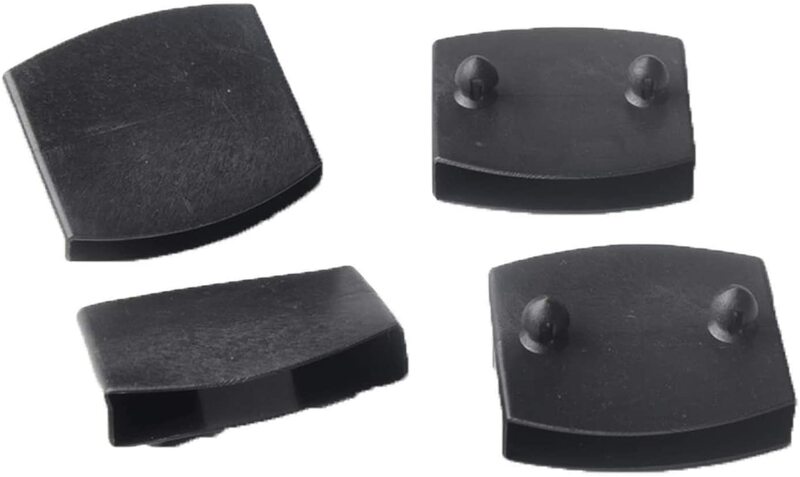 Tapas de repuesto de plástico para cama, soportes de tapas de extremo central, Cubiertas Cuadradas de 53mm-62mm, 12 piezas