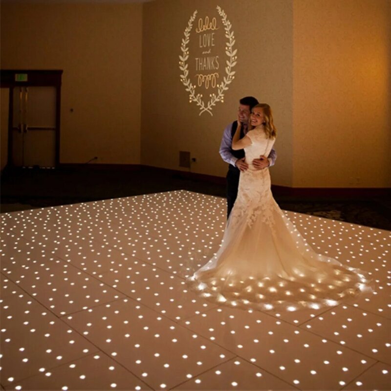 MOKA SFX 10*10 Feet Led Starlit Twinkling Dance Floors Sparkly Dance Floor Specialist LED Effect for Wedding