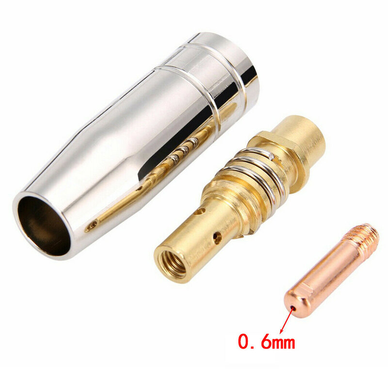 3pcs Binzel 15AK Torch Welding Conductive Nozzles Contact Tips Tip Holder For MIG Welder 0.6mm-1.2mm Welding Supplies
