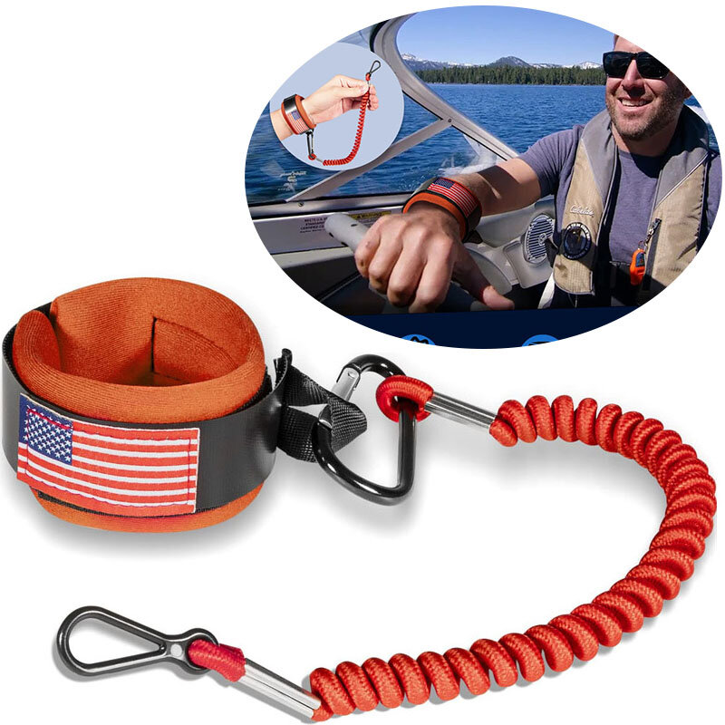 8M0092850 Boat Kill Switch Lanyard Boat Engine Emergency Stop Switch Safety Lanyard Cord Tether for Mercury Mercruiser Ocean Use
