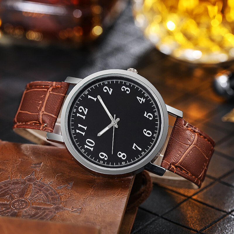 Luxe Paar Analoge Horloges Hoogwaardige Lederen Minnaar Horloge Casual Quartz Klok Klassieke Retro Horloge Liefhebbers Romantische Gift