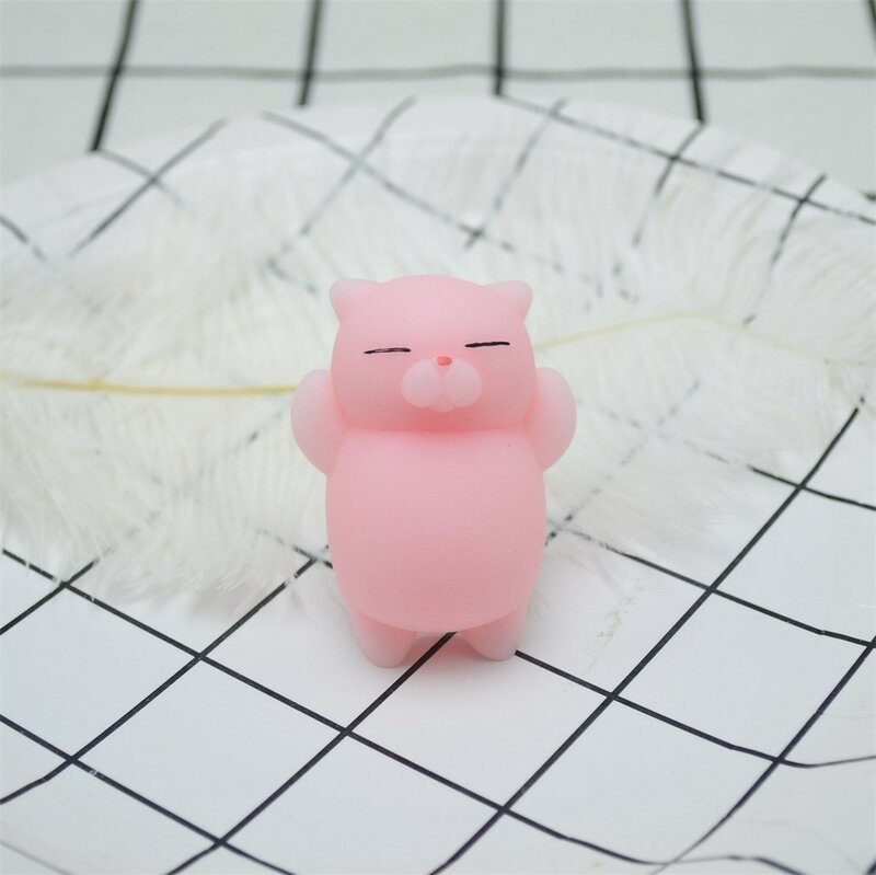Mainan kucing lucu lucu anak-anak mainan lucu dekorasi Fidget pelepas stres mainan anak-anak mainan lucu Squishy mainan anak Kawaii +난toy
