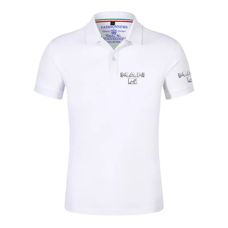 2024 ciężarówka MAN Logo koszulki tenisowe koszule męskie wiosenne i letnie codzienne sporty szybkoschnąca moda