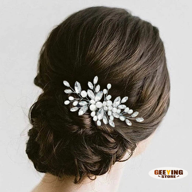Bridal Headpiece Clip Bride Jewelry Gift Crystal Wedding Hair Combs Miraculous Women Headbands Accessories Flower