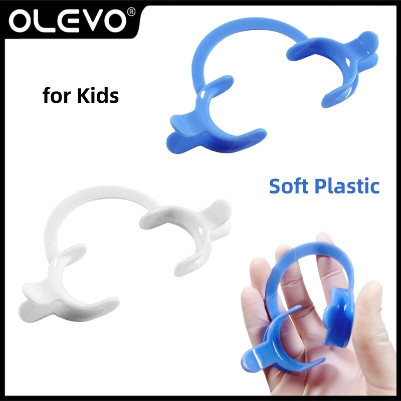 Dental Mouth Opener for Kids C-Shape Intraoral Lip Cheek Retractor Orthodontic Expander Soft Plastic Spreader Oral Care Tools