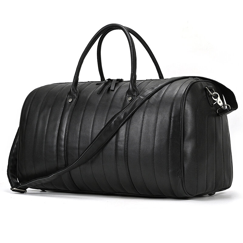 Neue Mode Leder Retro Reisetasche faltbare Sporttasche Freizeit Umhängetasche tragen Gepäck tasche große Herren Reisetaschen
