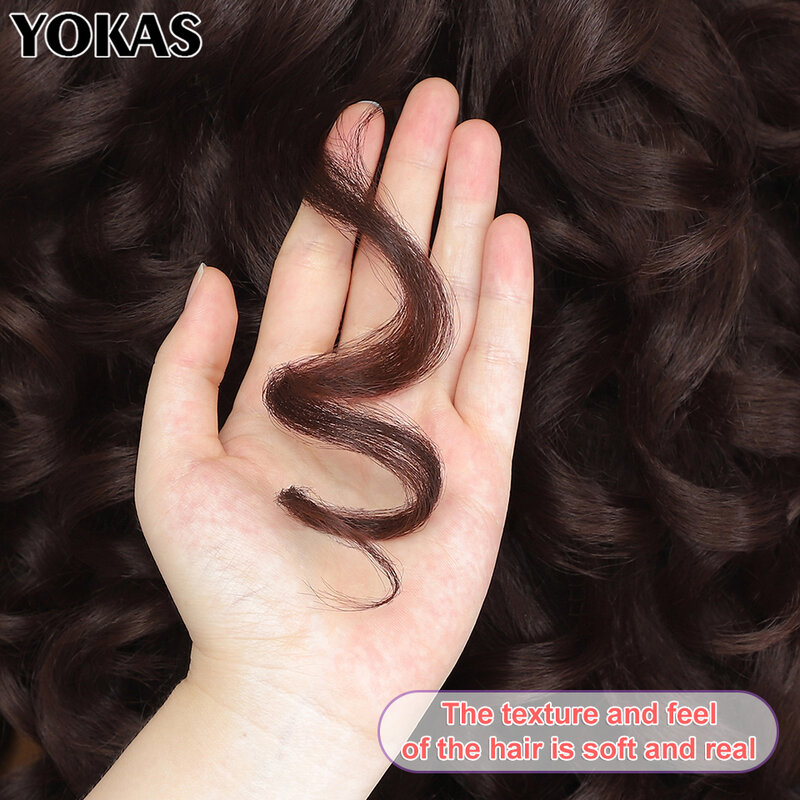 24 Inch Synthetic Lace Front Wigs For Black Women Glueless Curly Afro Lace Wigs for Afro Women Chocolate Brown Lace Front Wigs
