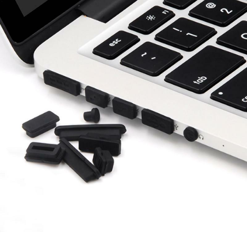Universal USB Dust Plug Charger Port Female Jack Interface 13PCS Silicone Dustproof Protector For PC Notebook Laptop