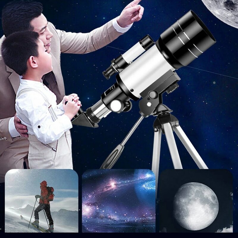 Teleskop dla dorosłych i dzieci Astronomiczne teleskopy refrakcyjne Astronomiczny teleskop refrakcyjny Astronomia Prezenty dla początkujących