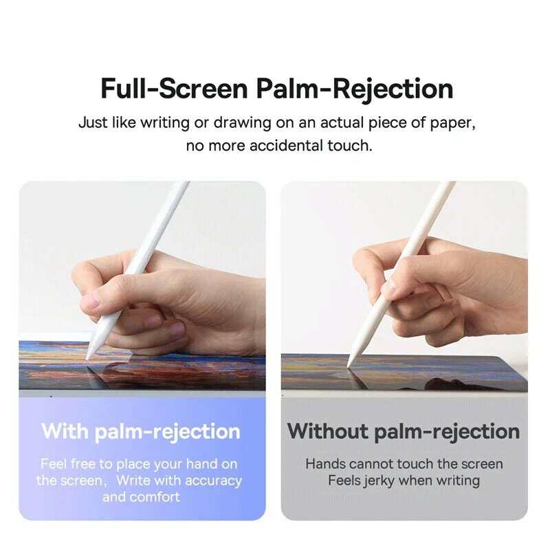 Baseus-bolígrafos Stylus para iPad, Apple Pencil de 2ª generación con Bluetooth, carga inalámbrica magnética y rechazo de Palma sensible a la inclinación