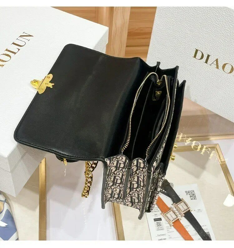 2024 Fashion Panelled Small Square Bags High Quality Embroidery Shoulder Messenger Bags Famous Designer Women Purse And Handbags