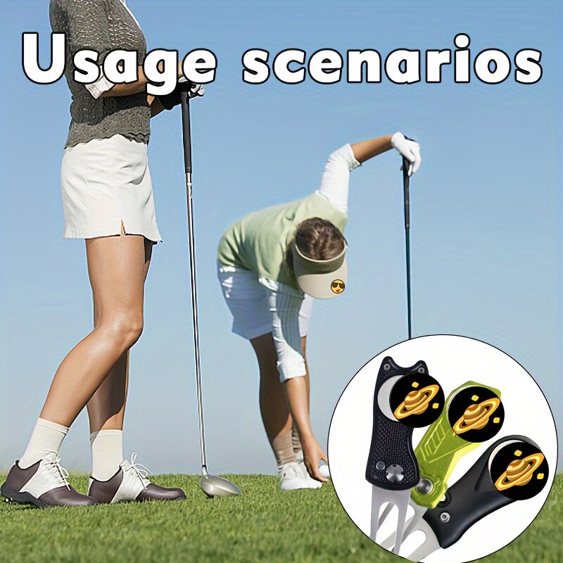 Klub golfowy z akcesoria do golfa magnetyczny klips na kapelusz sprzęt golfowy, spersonalizowanymi znacznikami piłek, planetarnymi markerami golfowymi, wzmocnij Gol