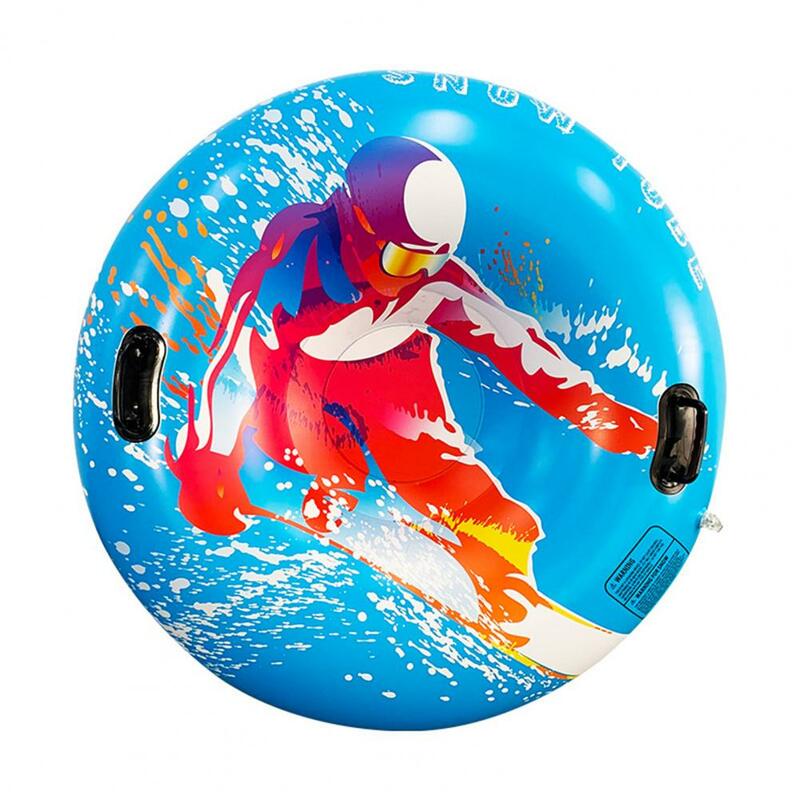 Tubo de esquí inflable práctico de PVC, trineo de esquí al aire libre de invierno para esquiar