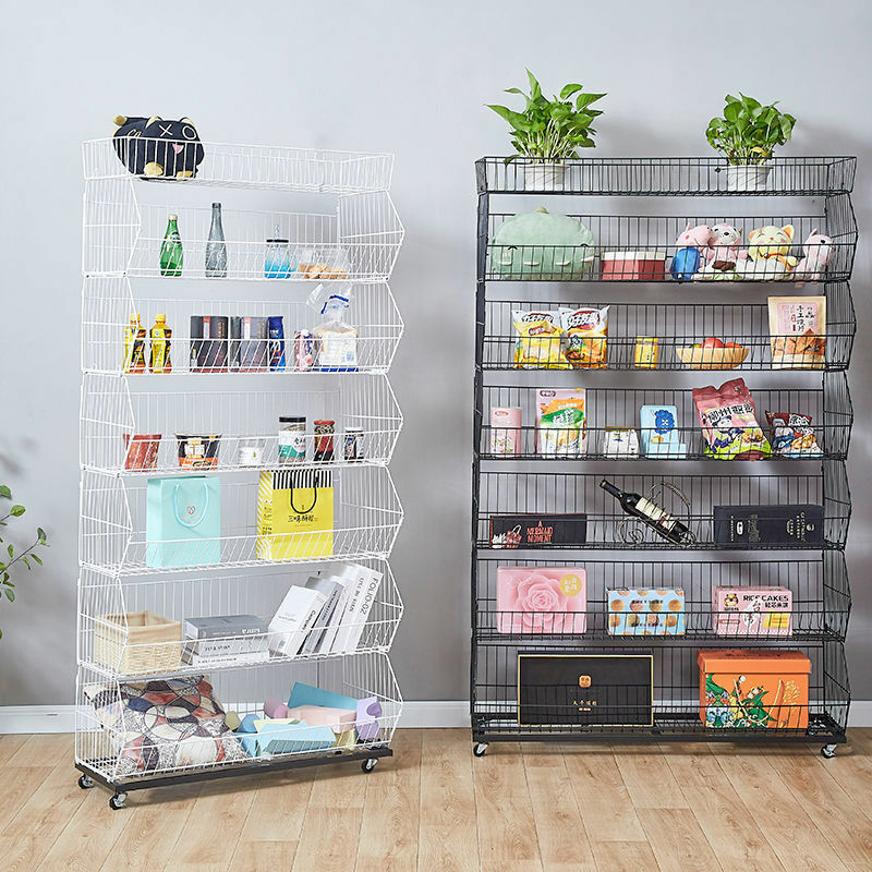 custom，Supermarket Display Shelf Net Basket Shelving For Supermarket Display