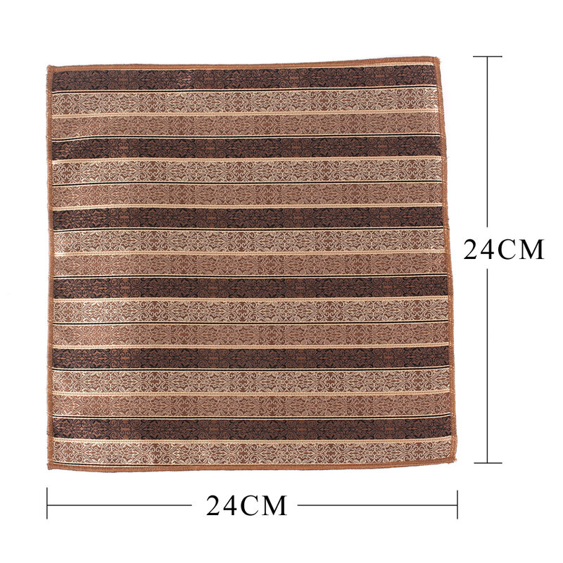 3 Jacquard Pocket Square For Men Women Floral Chest Towel Hanky Gentlemen Hankies Men's Suit Handkerchief Pocket Towel Gifts