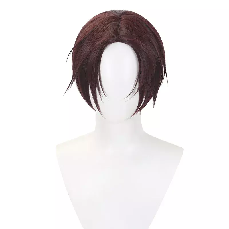 Парик для косплея Hayato Suo из аниме «ветровка», термостойкие синтетические волосы с короткими волосами красновато-коричневого цвета, шапочка, реквизит для Хэллоуина
