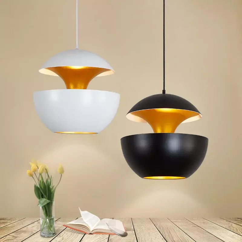 Nordic Creative Apple Pendant Lamp Restaurant Living Room Bedroom Cafe  Simple European Art Single Head LED Lighting Decoration