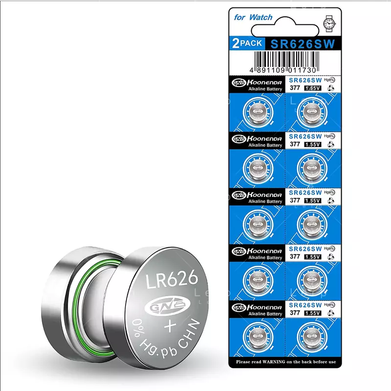 AG baterai tombol 4 tombol 377 baterai tombol jam tangan LR626 / SR626SW / 377A baterai