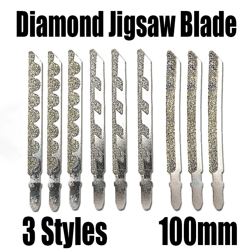 1-5 pz 100mm diamante Jig lama per sega curva lama per sega taglio alternativo lama per sega utensile da taglio per marmo/pietra/ceramica/piastrelle