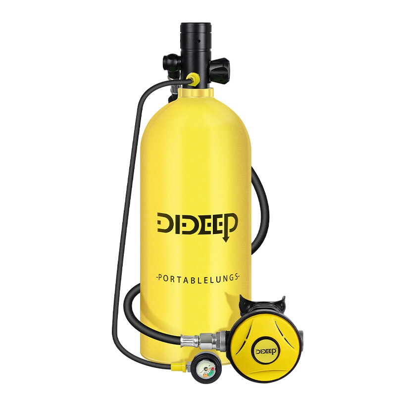 Dideep Portable Mini Scuba Diving Cylinder, Snorkel Air Tank Equipment, 3L