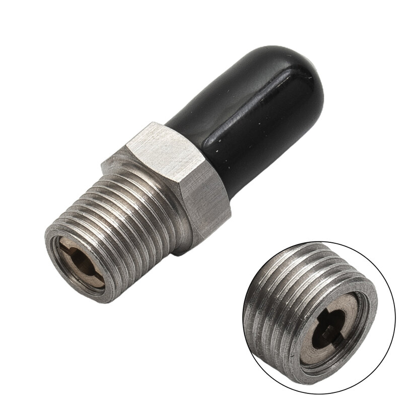 Stecker 8mm Außengewinde Schnell kupplungs ventil PCP-Füllung mit Ventil m10 * 1 1/8npt 1/8bspp (optional) für Hochdruck pumpe