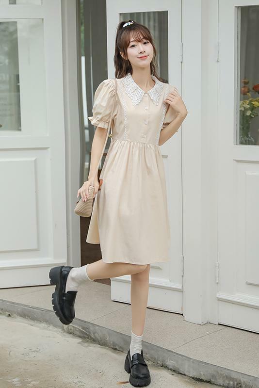 Mori Girl Style Cute Vestidos New Summer Fashion Short Sleeve Women Sweet Dress