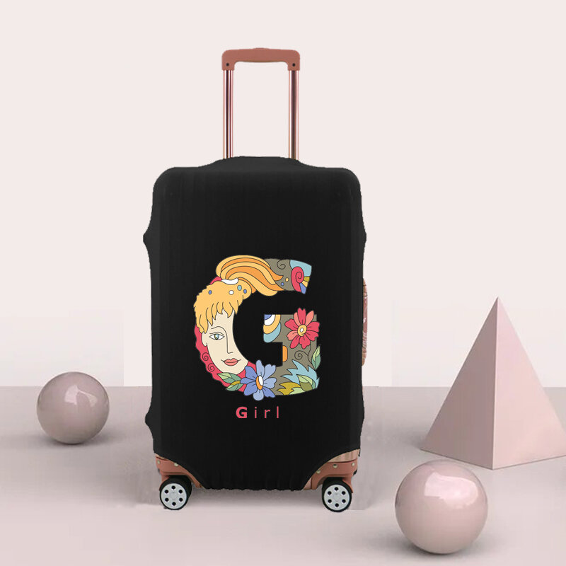 Carta criativa impressão capa de bagagem mais grossa capa protetora capa de bagagem removível adequado para 18-32 Polegada acessórios de viagem