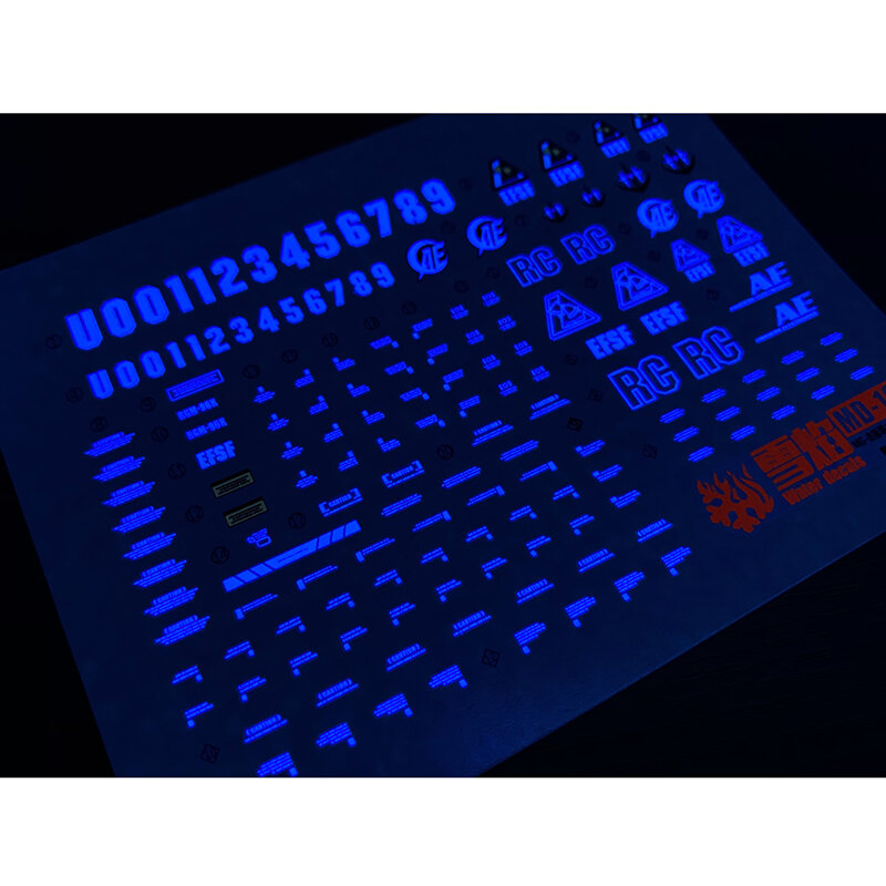 Model Decals Water Slide Decals Tool For 1/100 MG Jesta Cannon Fluorescent Sticker Models Toys Accessories