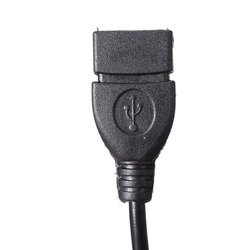 3,5mm männliches Audio-Aux-In-Buchse an USB 2,0 Geben Sie ein weibliches otg-Konverter kabel ein