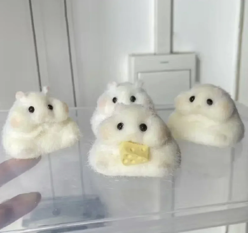 Taba Squishy neues Zappeln Spielzeug handgemachte Silikon Mini Kawaii Plüsch kleinen Hamster Stress abbau Squishy Spielzeug