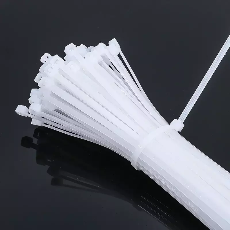 Self Locking Nylon Cable Ties Detachable Cord Tie Straps Adjustable Fastening Loop Tie Cables Zip Bundle Ties for Home Office
